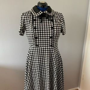 Houndstooth school dress